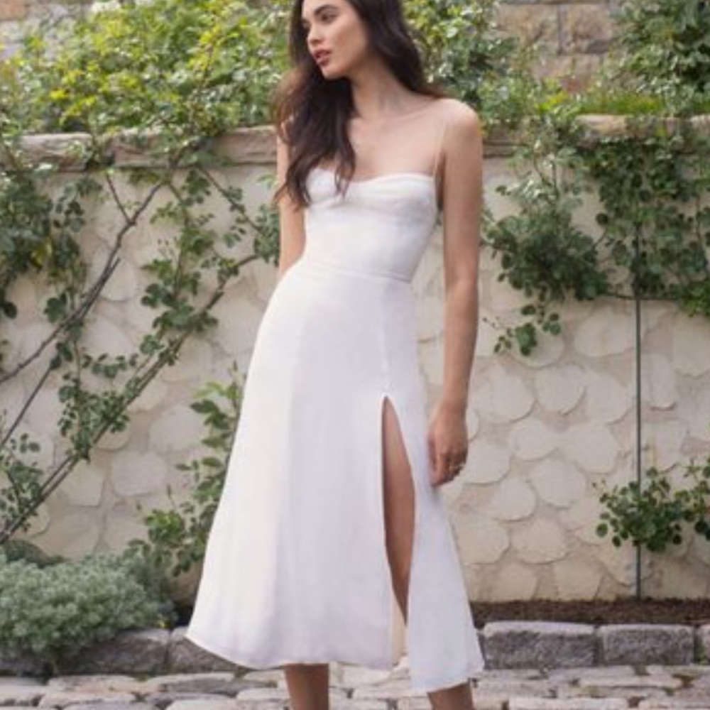 Reformation Juliette Ivory Dress 0 BNWT New